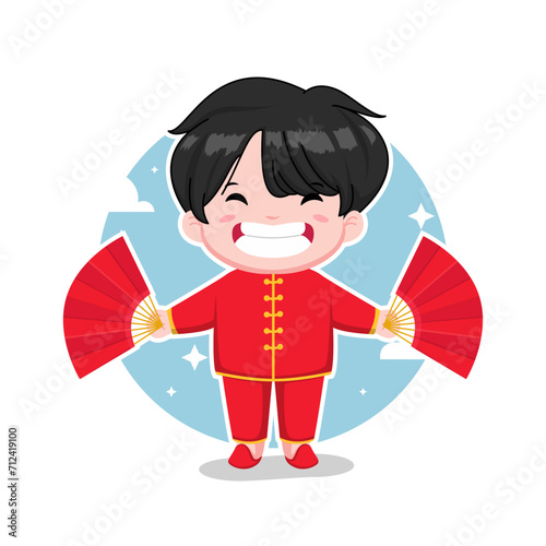 chinese new year cartoon illustration
