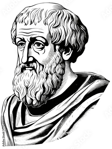 Greek philosopher Aristotle, generative AI