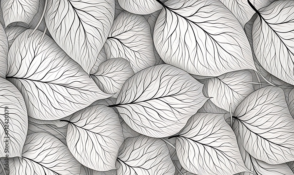 Mopnai tree leaf. line art. pattern. Generative Ai
Mopnai tree leaf. line art. pattern. Generative Ai