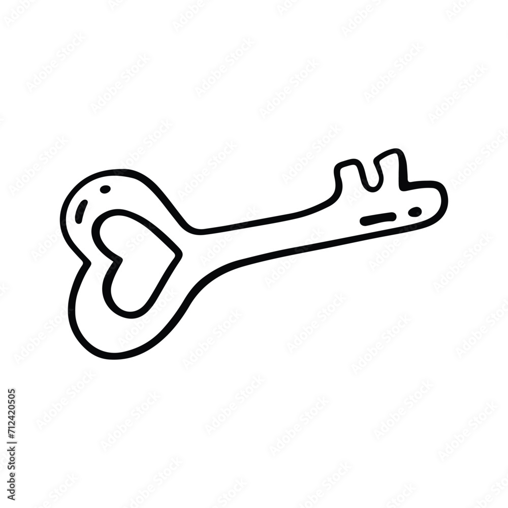 Valentine Element Illustration. Hand-Drawn Doodle Valentine Sign and Symbol Valentine Element Illustration. Hand-Drawn Doodle Valentine Sign and Symbol
