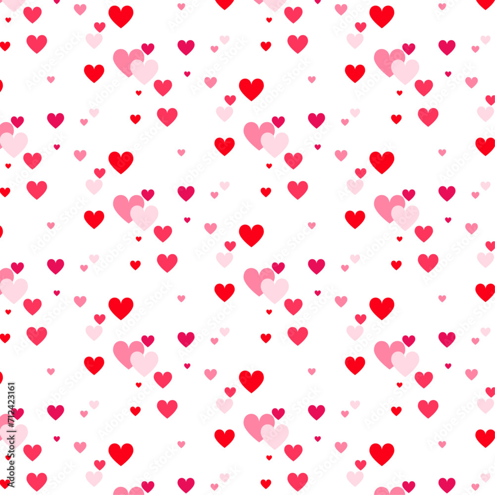 Heart seamless pattern, Valentine's Day background Heart seamless pattern, Valentine's Day background