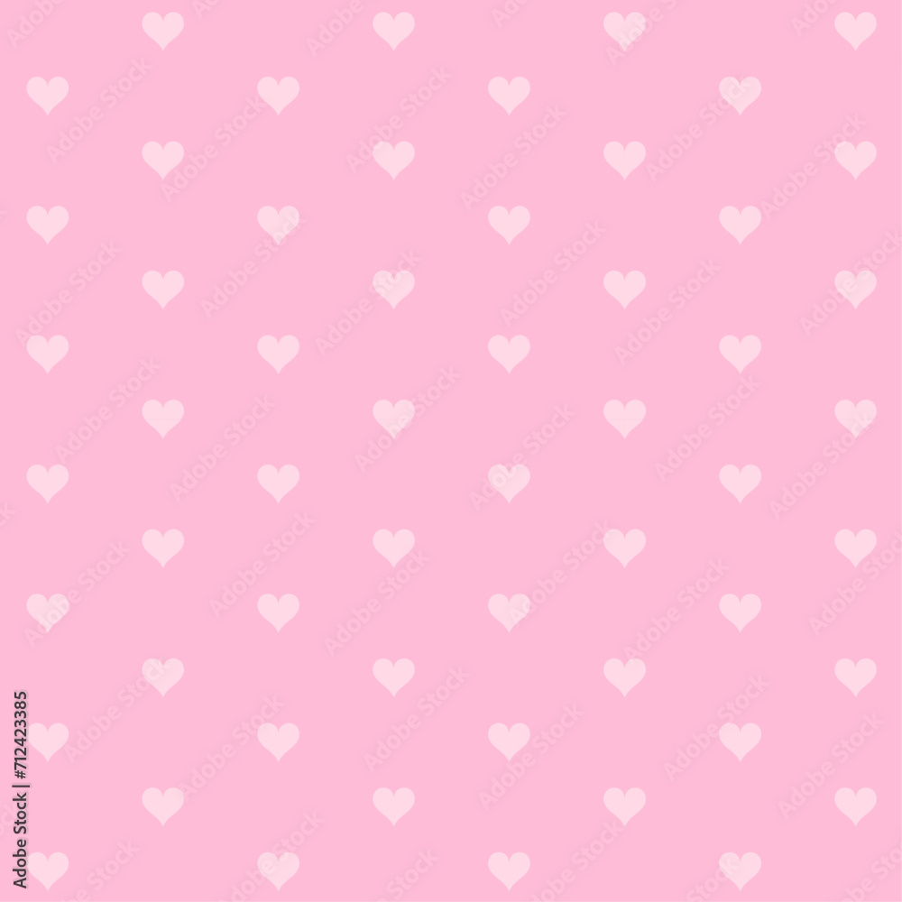Valentine's Day background, pink heart seamless pattern Valentine's Day background, pink heart seamless pattern