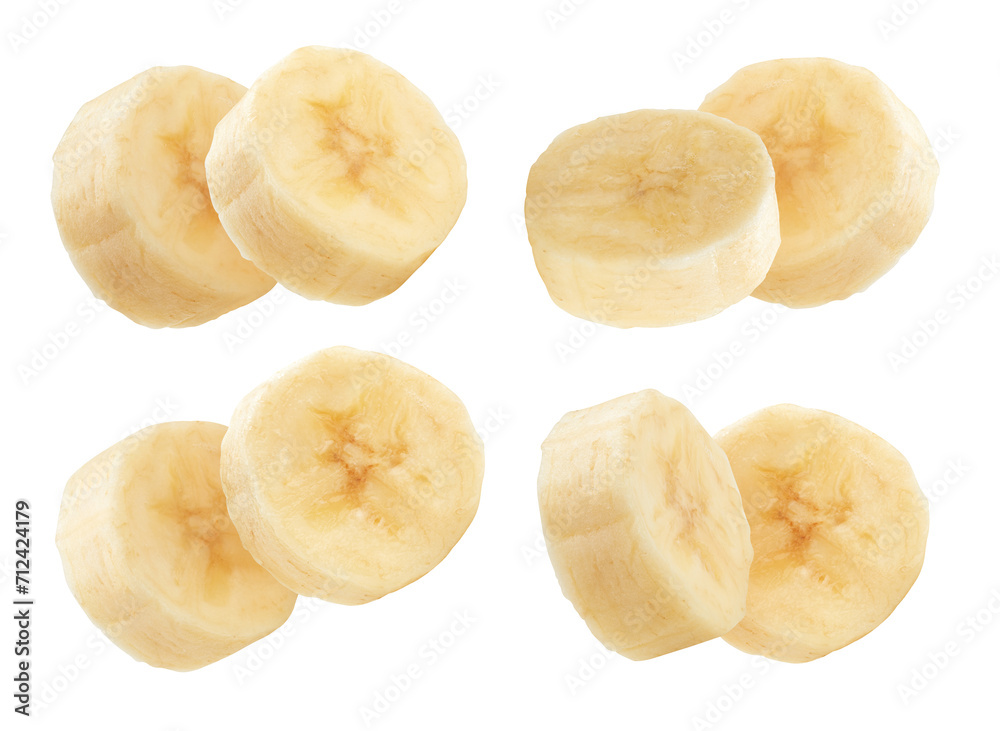 Isolated banana on white background