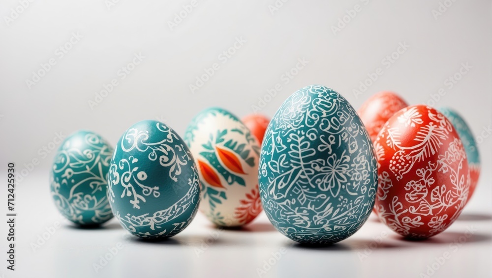 Easter eggs with pattern