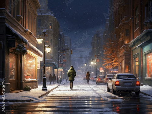 The city in winter