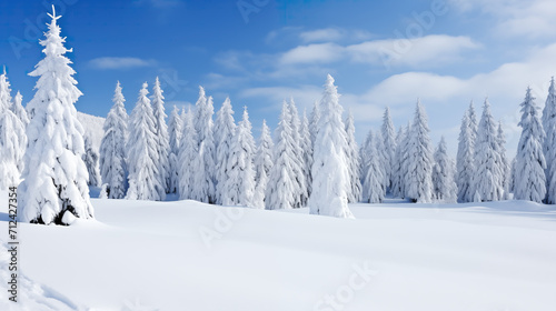 complete in white winter forest artwork