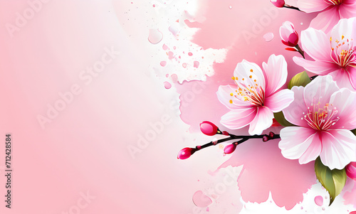 Illustration carte florale féminine