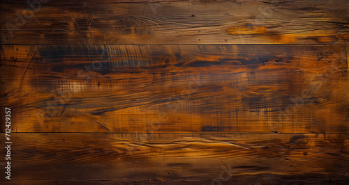 Oak wood with grain texture for copy space. Old rustic ancient hardwood. Three-dimensional, rich brown and golden colour. Photo banner panorama by Vita photo