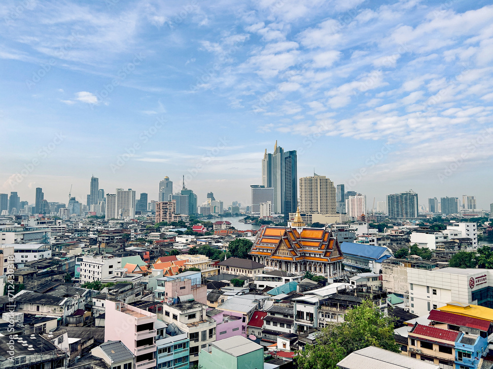 Bangkok Thailand, city skyline.