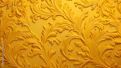golden waves on a wall, female design