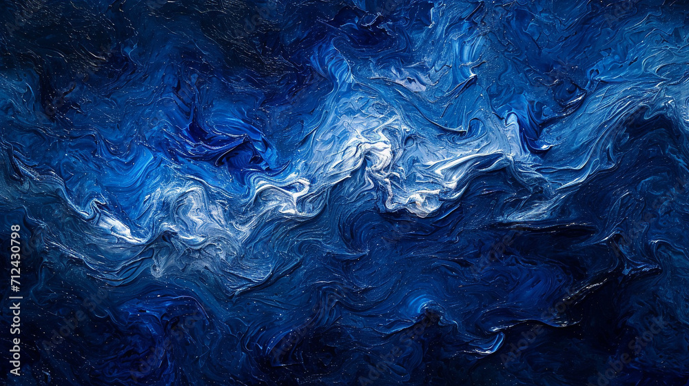 A serene blend of midnight blues and silver, reflecting a night sky just after a storm, with the fluidity suggesting the calming of the sea, abstract background A serene blend of midnight blues and silver, reflecting a night sky just after a storm, with the fluidity suggesting the calming of the sea, abstract background