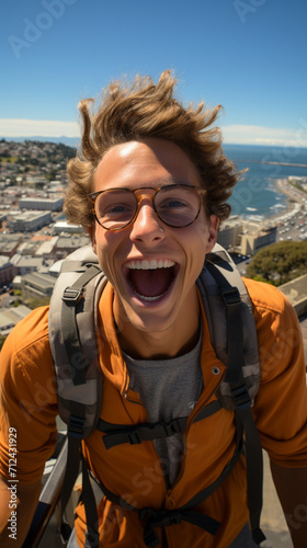 Happy student in Cape Town