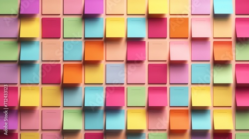 Blank Colorful Sticky Notes. Note  Paper  Color  Copy Space  Sticky Note  Notes  Memo  Rainbow  Reminder 