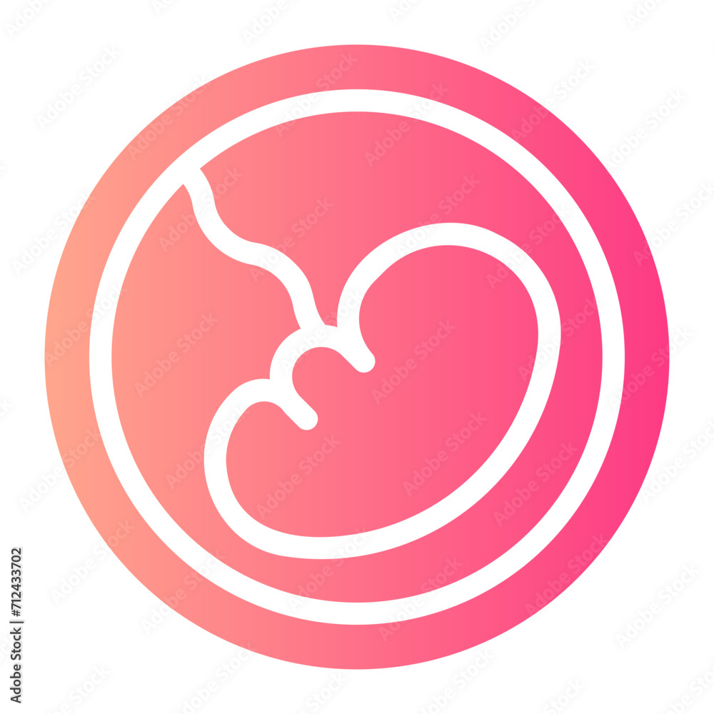 fetus gradient icon