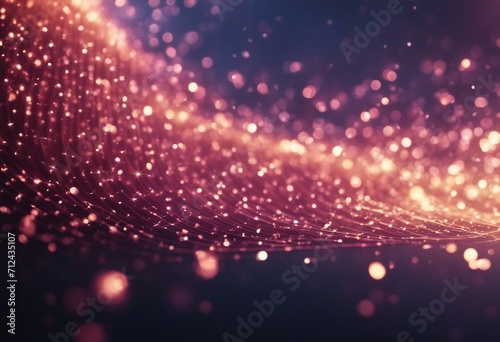 Wave of bright particles Sound and music visualization