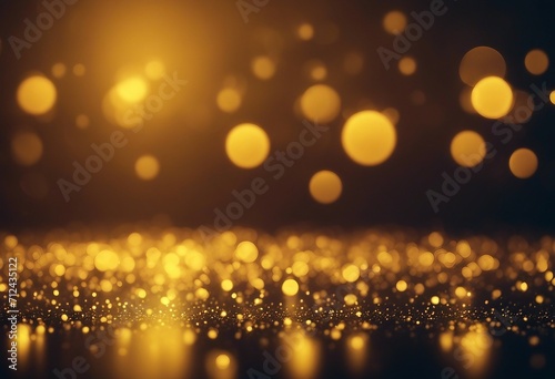 Yellow glow particle abstract bokeh background © ArtisticLens