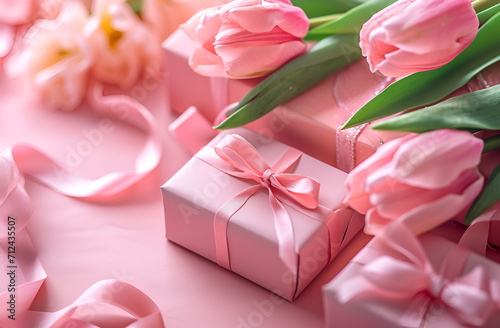 gift box with pink roses © Victoria