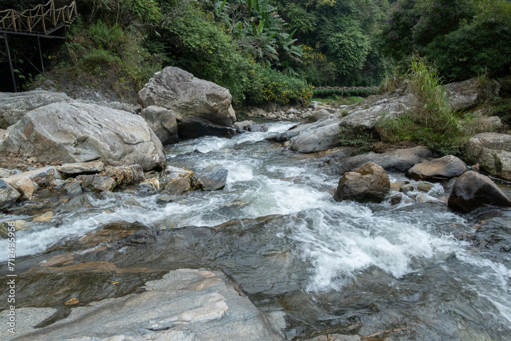 Cat Cat Waterfall locate on Cat Cat Village, Sa Pa District, Northern Vietnam Cat Cat Waterfall locate on Cat Cat Village, Sa Pa District, Northern Vietnam