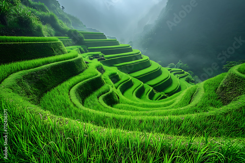 Rice fields photo
