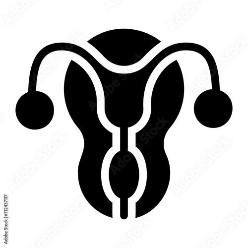 reproductive system glyph icon