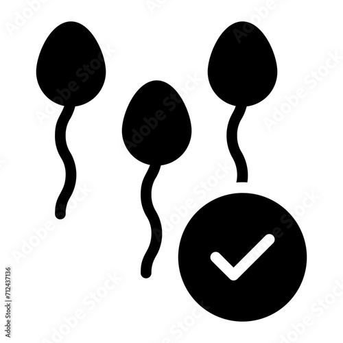 sperm glyph icon