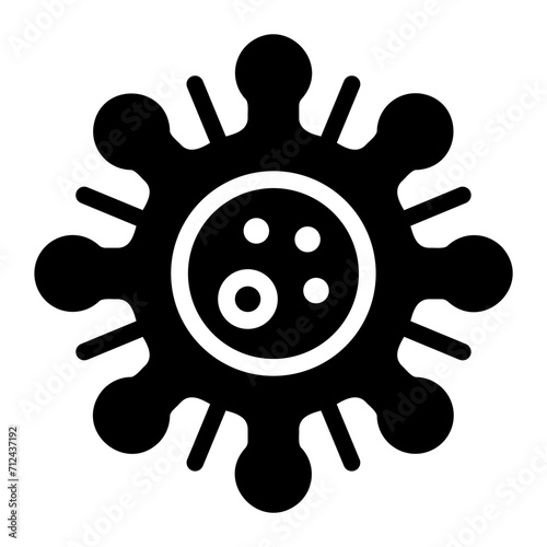 sti virus glyph icon