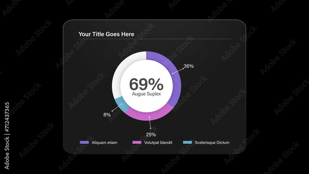 Infographic Pie Chart Animation Template Stock Template | Adobe Stock