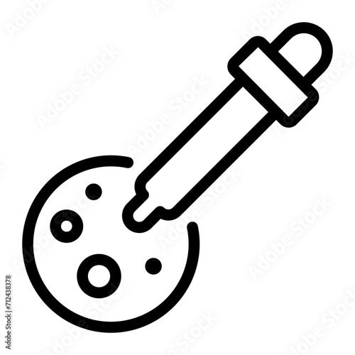 in vitro line icon