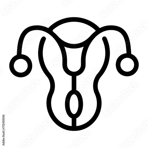 reproductive system line icon