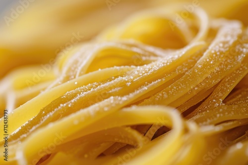 A detailed close-up of a pile of pasta. Perfect for food-related designs and culinary themes