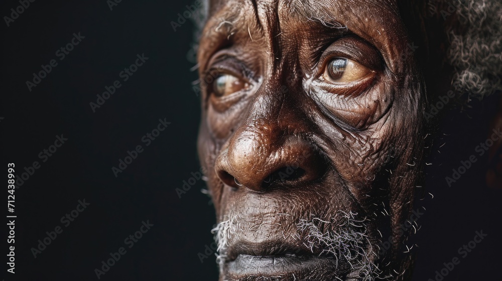 A close-up shot of a man with a beard. Versatile image suitable for various uses A close-up shot of a man with a beard. Versatile image suitable for various uses