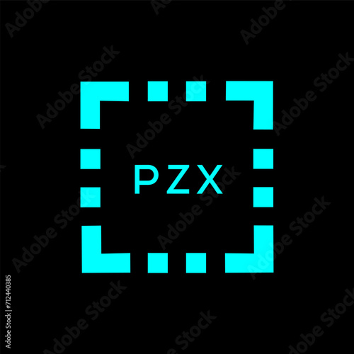 PZX Letter logo design template vector. PZX Business abstract connection vector logo. PZX icon circle logotype.
