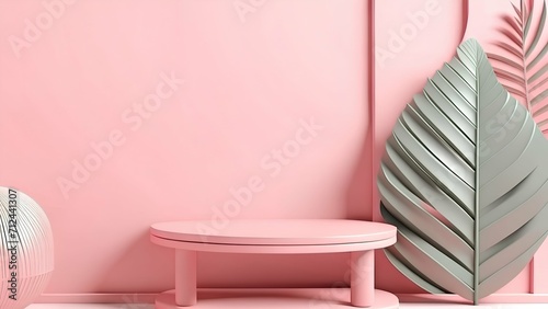 pink armchair in a room