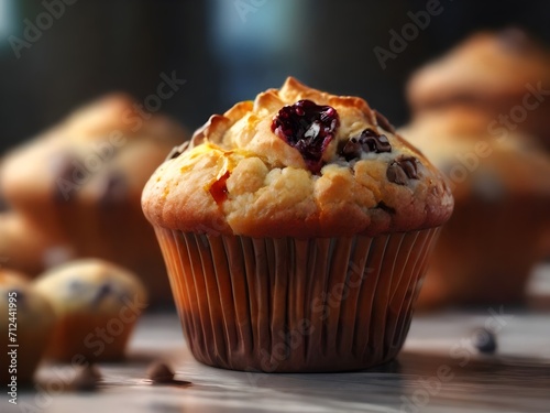 muffin with chocolate