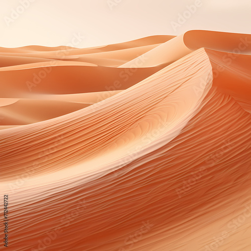 Abstract sand dunes in a desert.