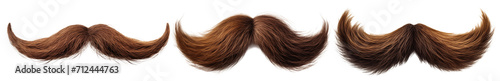 Mustache isolated on transparent Background	 photo