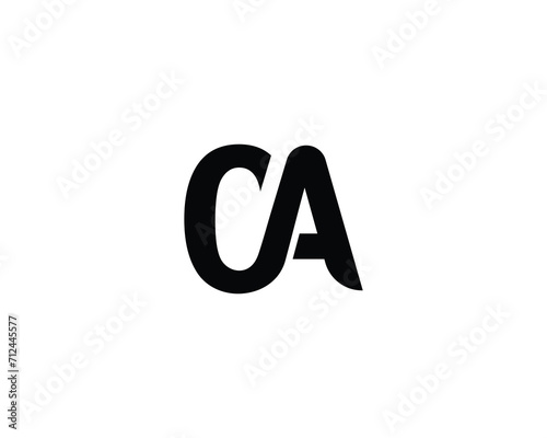 CA LOGO DESIGN VECTOR TEMPLATE