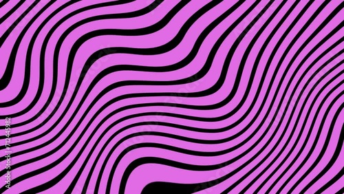 Abstract wavy line digital color background. Animated wavy striped pattern motion graphic background.