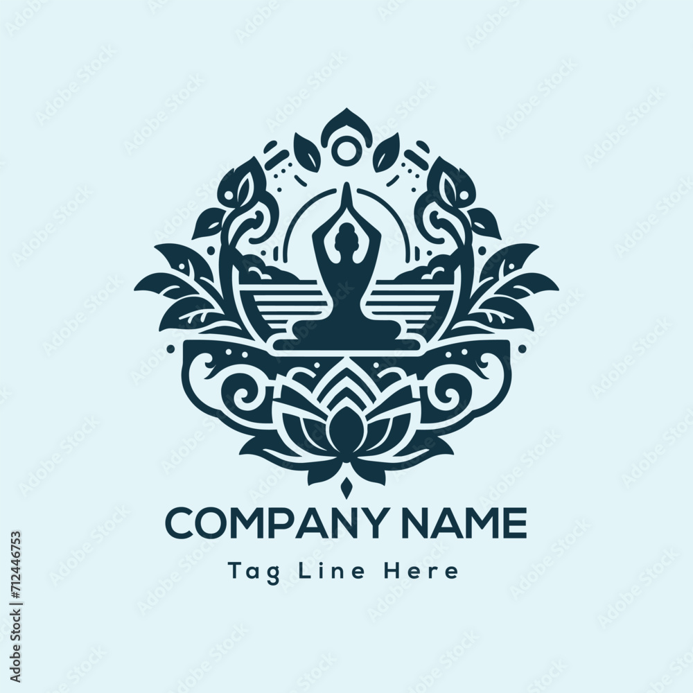 yoga logo for your brand