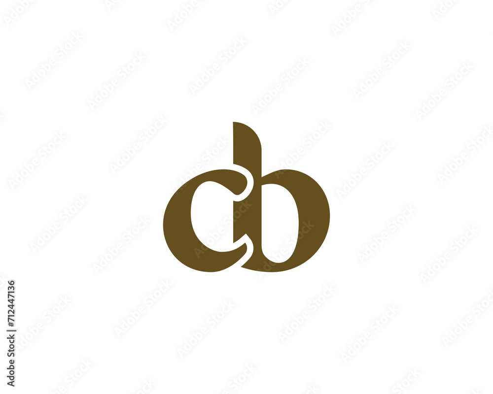 Obraz premium CB LOGO DESIGN VECTOR TEMPLATE