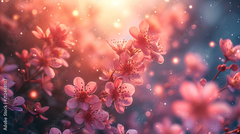 Rejuvenation of nature and blooming flowers Rejuvenation of nature and blooming flowers