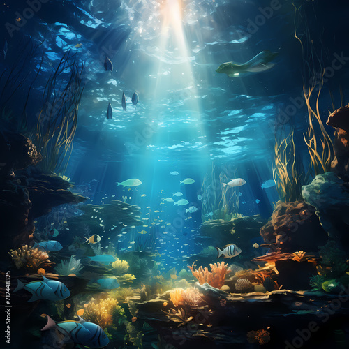 Mystical underwater world © Cao