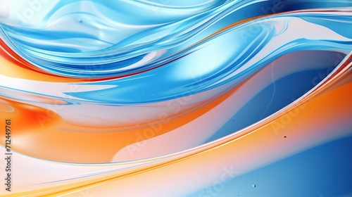 Abstract liquid oil surface or splashes and drops of liquid oil for science concept background. Created with Generative AI
