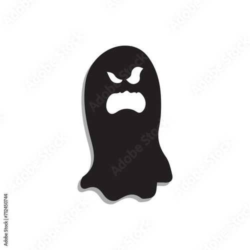 Ghost icon design, Scary ghosts design vector, Halloween characters symbol. Ghost vector icon, Emotion Variation. Halloween flat vector icon for holiday apps and websites