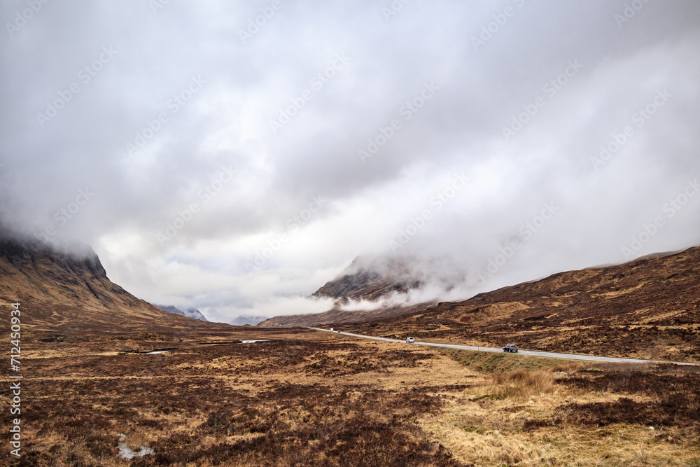 Mystic Clouds Over Rugged Glencoe Highlands