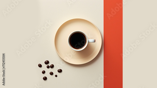coffee, minimalist, realistic