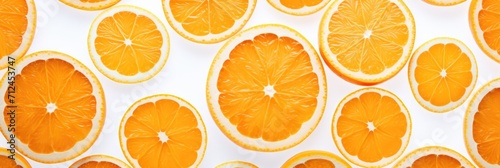 Orange on white background