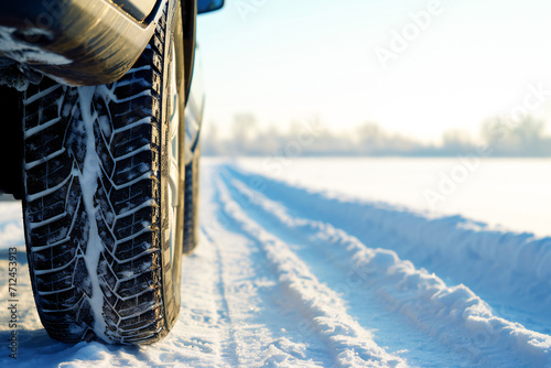 tire in snow © VetalStock