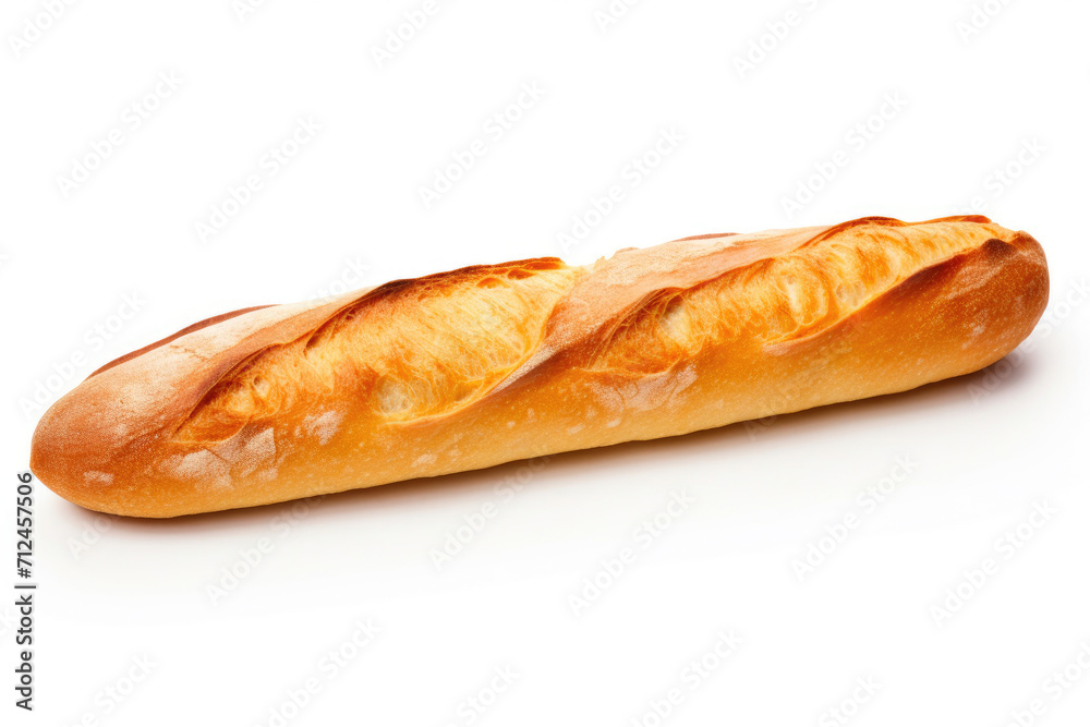 Crispy French Loaf on a Blank Canvas