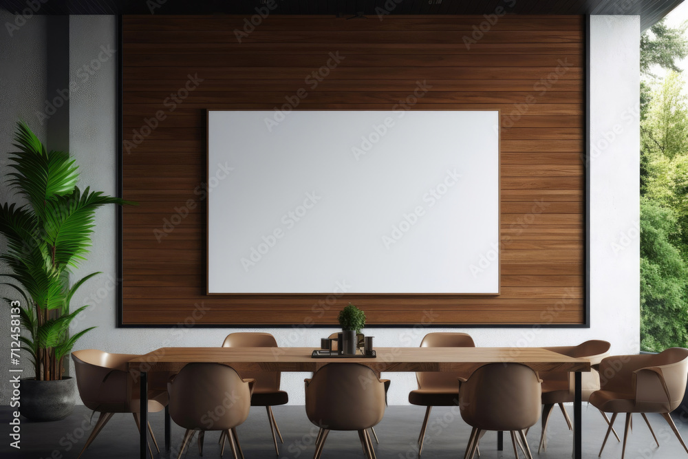 Minimalist Office Decor with Shaped Canvas Minimalist Office Decor with Shaped Canvas